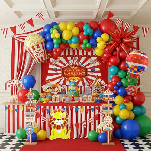 Circus Balloon Garland & Signpost Kit