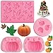 3 Piezas Molde de Halloween 3D, Mini Molde de Calabaza de Silicona, Moldes de Pastel de Calabaza, Molde Silicona En Forma Hoja Arce, para Hacer Dulces Bricolaje, para Hornear Decoración Pasteles