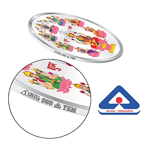 Image of ACPL Precious Moments BIS Hallmarked Ashta Laxmi Silver Coin 999 Pure with Gift Box