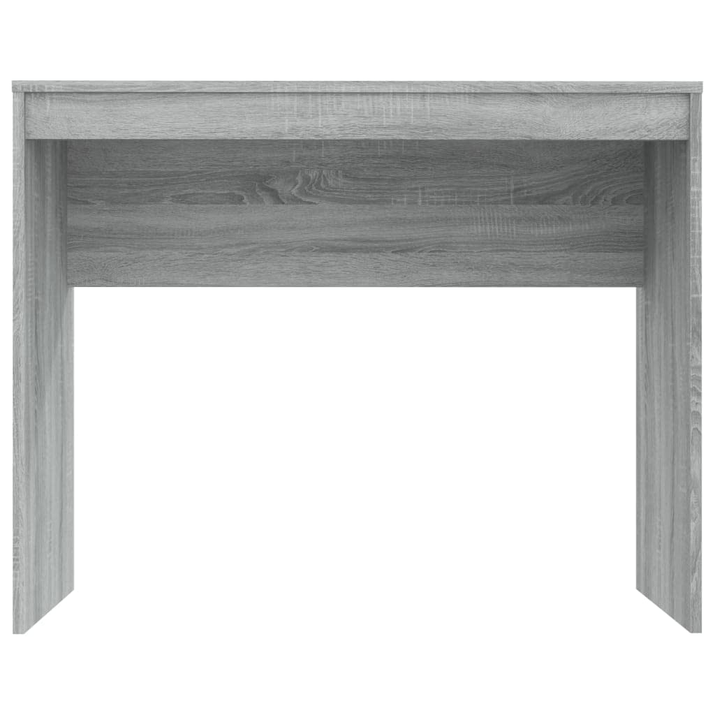 Sonoma szare biurko 90 x 40 x 72 cm z materiału drewnopochodnego do komputera, laptopa, miejsca pracy w domowym biurze, z miejscem do przechowywania do biura i gabinetu