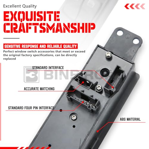 Interrupteur de vitre électrique Sprinter commande master fluide et réactive 9065451513 - 5