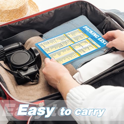 Eaasty 2 Pcs 120 Sheets Travel Packing List