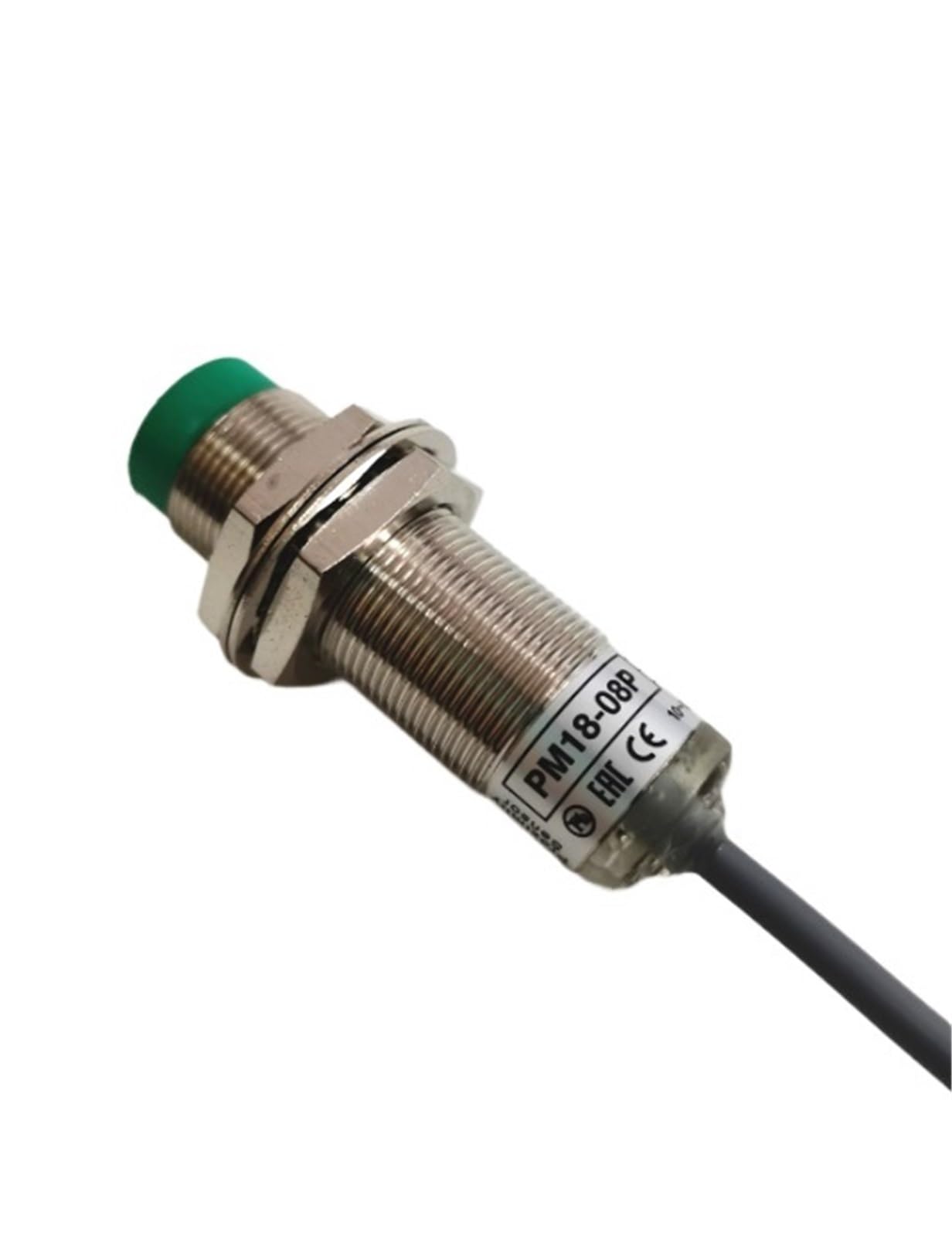 PXQCHAVLN 2PCS PM18-08P PM18-08N M18 Proximity Switch Sensor NO 10-30VDC Sn-8mm(PM18-08P PNP NO)
