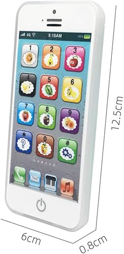 Music Light Touch Screen Mobile Phone Toy Early Kids Development Kids Learning Tool(White), Infants English Learning Hine, Infants English Learning Hine, Music Light Touch Schild Learning Phone