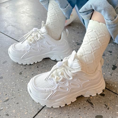 Boys Girls Sneakers Lace up Kids Walking Running Shoes Non Slip Lightweight Athletic Tennis School Daily Sports Shoes for Little Big Kid4