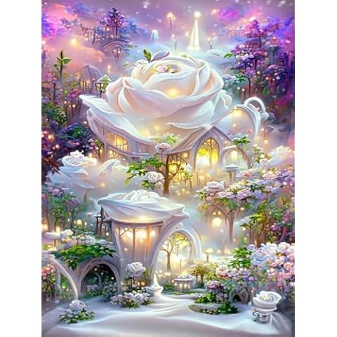 LVIITIS Diamond Painting Kit for Adults Beginner,5D Diamond Art Dots Kit for Adults,Paint with Gem for Home Wall Decor (Chinese) Cover