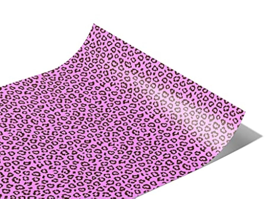 Amazon.com: Rwraps Pink Leopard Matte Vinyl Film Wrap 59in x