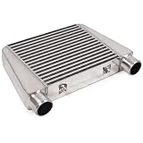 Mano soldada Intercooler tanques laterales con acabado pulido.