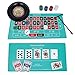 GOTHINK Roulette Wheel Game Set, Includes 10-inch Gambling Wheel, 200 Chips, Rake, 2Balls and Texas Hold’em Poker, Perfect for Parties and Holidays, Get for a Fun Casino Night!