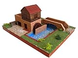 montaje techo placas escayola Escala 1/88 Keranova- Kit de cerámica Aceña, Color marrón (30225)