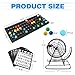 GSE Games & Sports Expert Deluxe Bingo Game Set with Steel Cage, Master Board, 75 Balls, 150 Chips, 18 Bingo Cards for Friend Parties, Game Night
