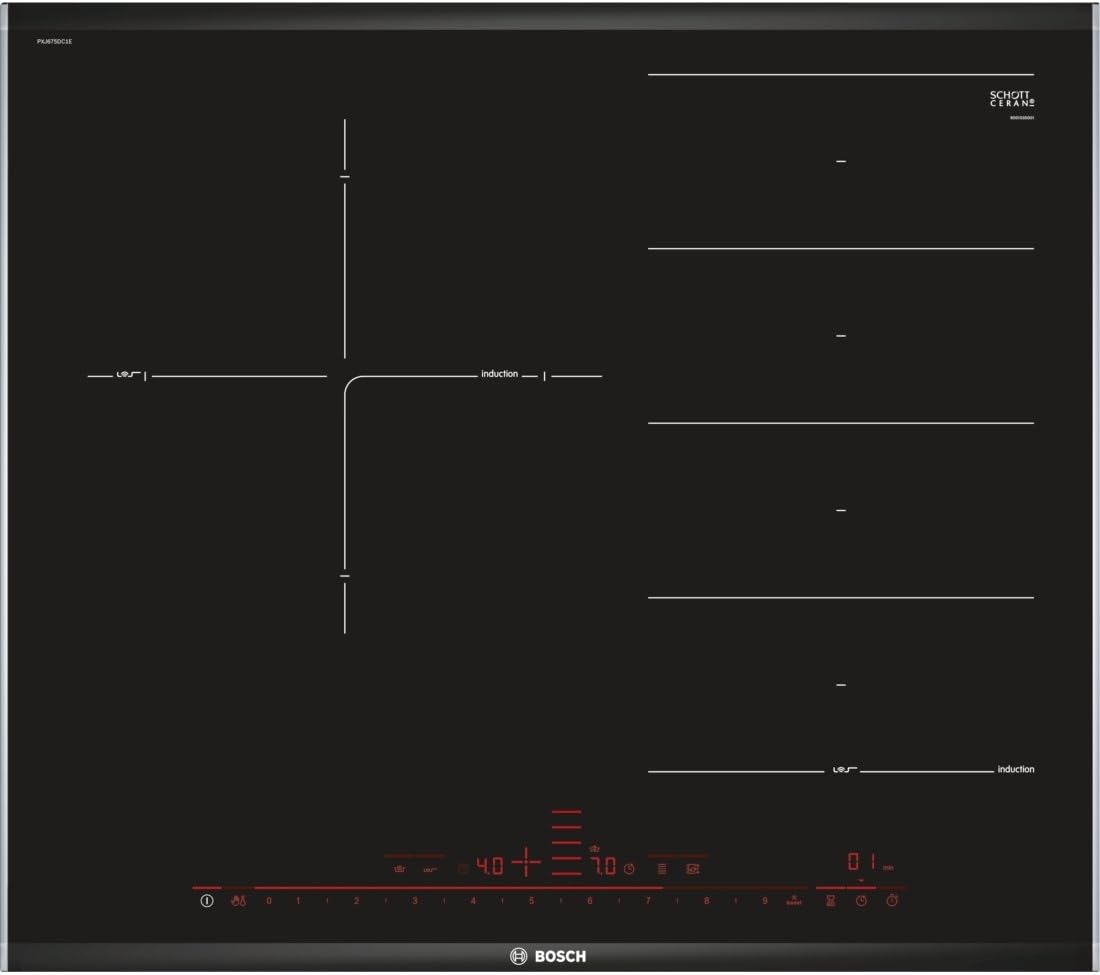Bosch PXJ675DC1E - Series | 8 Induction Hob, Width 60 cm I 1 + Flex Zone I Large Area 28 cm