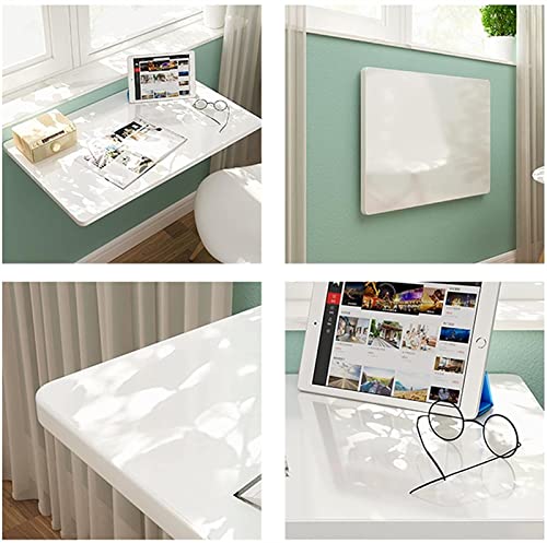Table murale rabattable avec supports métalliques robustes pour charge lourde - 5