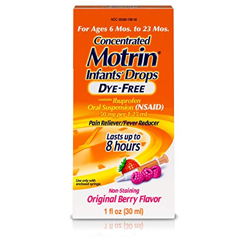 Image of Motrin Infants Concentrated Liquid Medicine Drops with Ibuprofen, Berry, 1 fl. oz