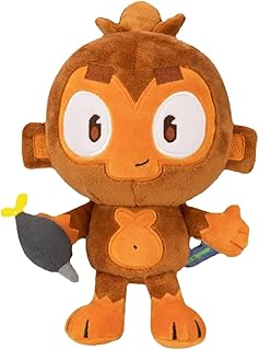 Qucuek 9.8in Bloons Monkey Plushies, Dart Monkey Plush Doll, Cartoon Bloonstd Soft Stuffed Doll, Game Monkey Stuffed Animal, Stuffed Animal for Fans, Cute Bloonstd Plush Gifts