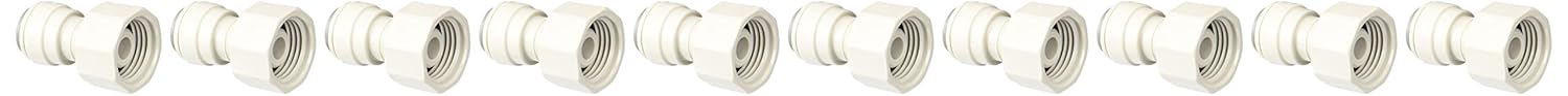 John Guest PI451214CS Female Connector, 3/8 OD x 1/2 BSPP (Pack of 10)