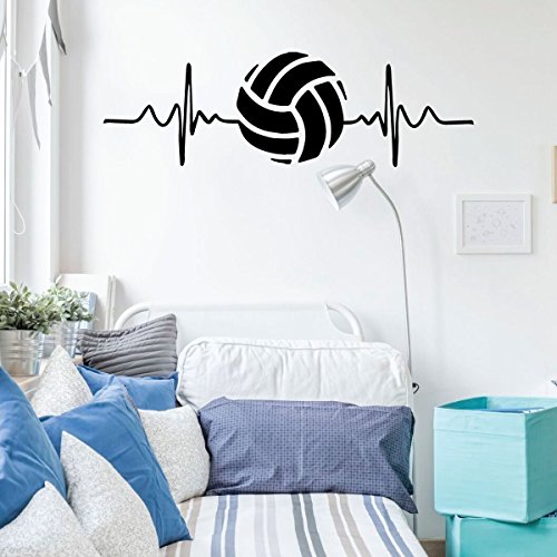 Vinilo decorativo con diseño corazón y voleibol miniatura 5