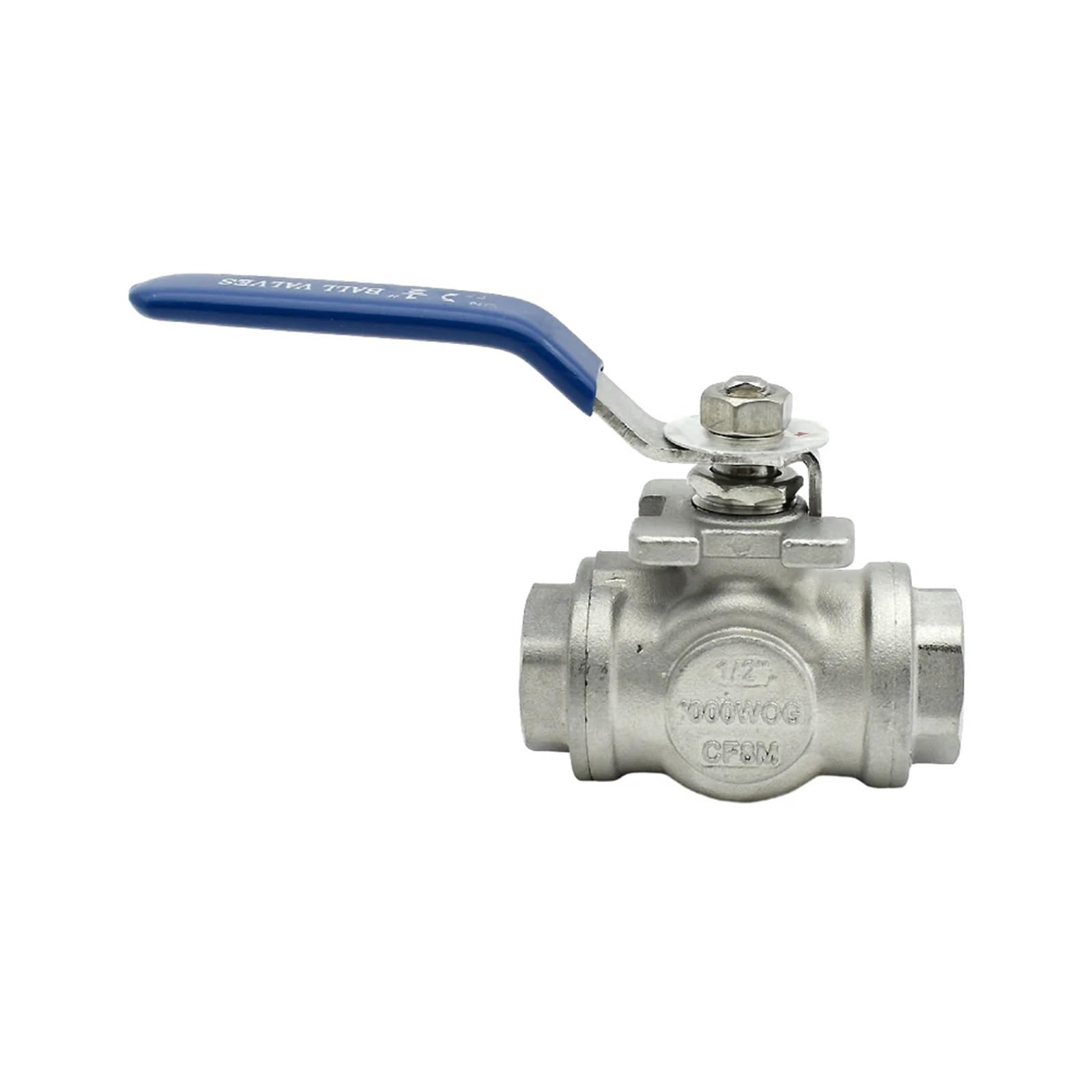 Fit For 1/2" O/D Tube 304 Stainless Steel Tee 3 Ways Compression Fitting Shut Of - Foto 2