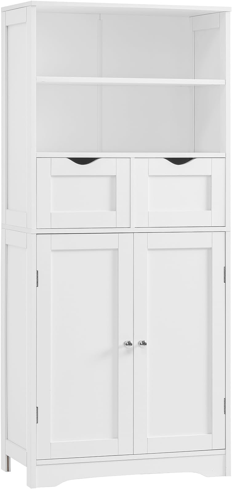 Homhedy Bathroom Storage with 4 Doors, Bathroom