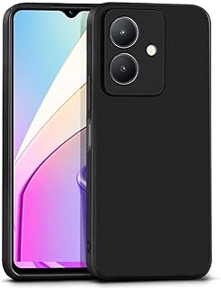 جراب سيليكون مضاد للصدمات بتصميم عصري انسيابي، حماية للكاميرا وبطانة داخلية، متوافق مع انفنيكس هوت 30i (اسود)