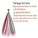 YUDAOHAIR Synthetic Feather Hair Extensions for Women 16 Inch Hairpieces With 100pcs Silicone Micro link Beads And 2 Crochet Hooks Hair Feathers with Tools Kit (16'', 24 feather mix colors)