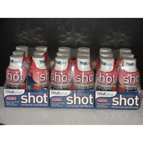 True Plus Glucose Liquid Shots Mixed Berry Flavor 2oz - 18 Pack Cover