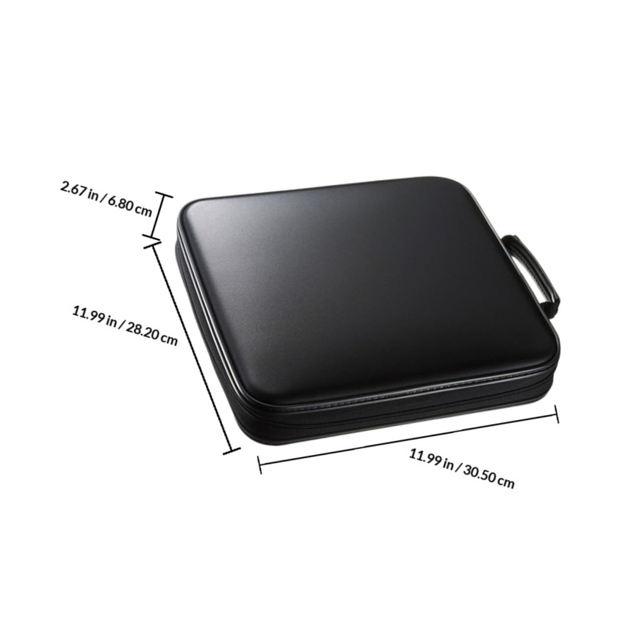 STOBAZA Custodia Per Cd e Dvd Portatile Capacità 160 Dischi in Pp Rigida Rivestimento Interno Non Tessuto, Protezione Antigraffio, Maniglia Per Trasporto, Organizer Per Casa e Viaggi