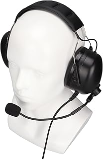 Emoshayoga Fones de ouvido portáteis de alta resistência 7,1 mm + U94 PTT durável para Motorola para P8268 para DP4800