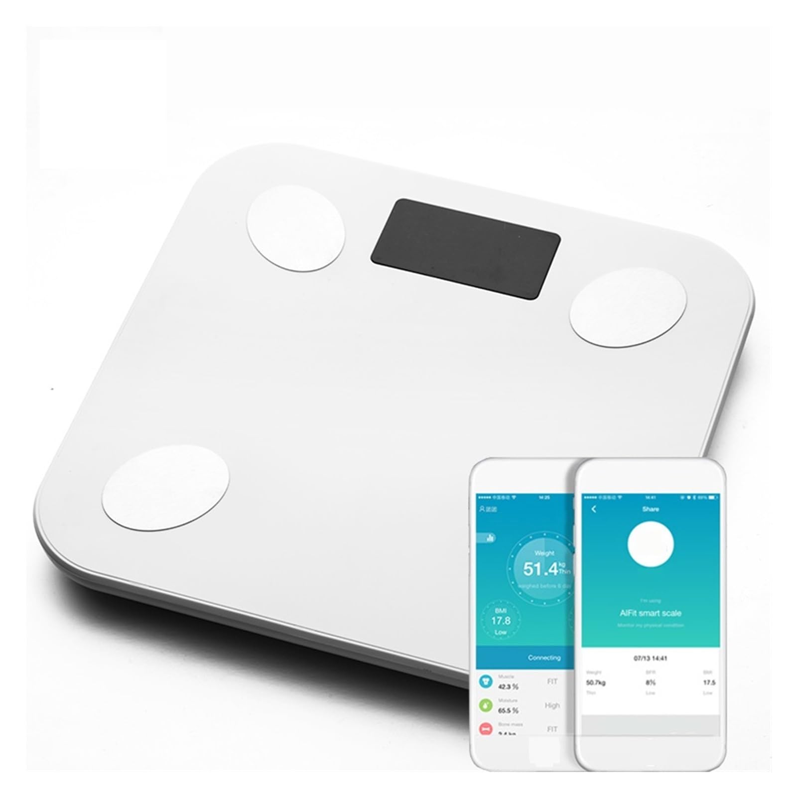 Peso Corporeo Bilancia Pesapersone Piano Scientific Smart Electronic Digital Weight Body Fat Health Balance Bluetooth Preciso E Facile Da Leggere