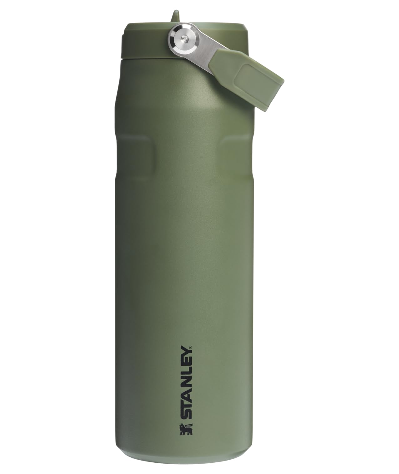 STANLEY IceFlow Flip Straw 2.0 Bottle, 24 oz, Dried Pine | Easy Carry Handle | Twist On Lid and Flip Up Straw | Lightweight Water Bottle | Insulated Stainless Steel | BPA-Free