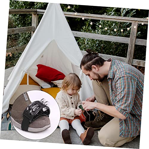 Toyvian 3 Pecas chocalho sino pé conjunto brinquedos infantis campainha tremer o pé instrumentos mus