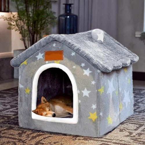 犬小屋 屋内用 メモリースポンジ 折りたたみ式 小型犬 中型犬 大型犬 猫用 冬暖かい 猫の巣 子犬用洞窟ソファ ペット用品(XL)
