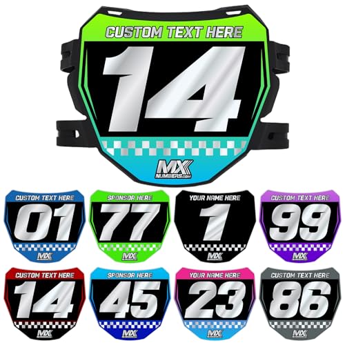 MxNumbers Custom ODI Plate Decal for Bikes