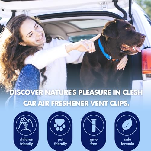 Image of Car Air Fresheners, 6 Pack, Fresh, Car Fresheners Vent Clips, Long Lasting Air Freshener, Car Refresher for Men Women