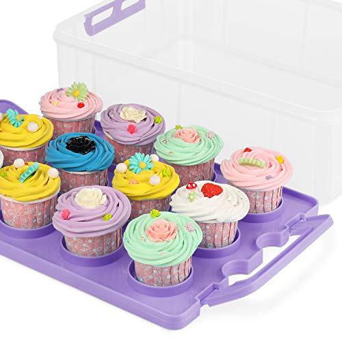 Flexzion Scatola contenitore per cupcake muffin e