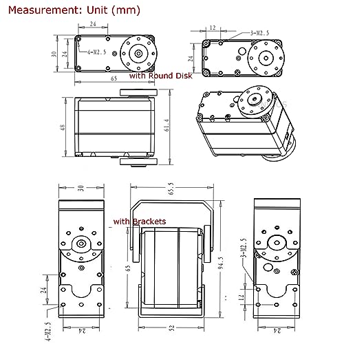 ANNIMOS 150KG Robot Servo Motor with Mount Brackets12V High Voltage High Torque Steel Gear Large Digital Steering Servos - Image 6