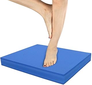 Faruxue Tapete de equilíbrio – almofada de equilíbrio grande de espuma TPE, tapete de ioga antiderrapante espesso para alongamento e tonificação, pilates, treino de estabilidade no joelho e tornozelo treino de força para adultos e crianças