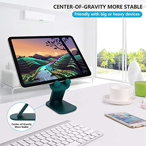 Cute Foldable Adjustable Cartoon Cell Phone Holder Stand For Desk ,Portable Universal Desk Phone Holder Stand Cradle Dock For All Mobile Smart Phones /Tablets( 4~10Inch)/Kindles/Switch (Angry Bear) #TOP5