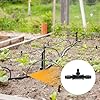 M METERXITY 5-Pack Drip Irrigation Barbed Fittings, 3/8 to 1/4 Inch Tee Tubing Connector Plastic 3 Way TEE Coupling for Greenhouse/Aquarium/Garden Watering System, Drip Irrigation Parts #4