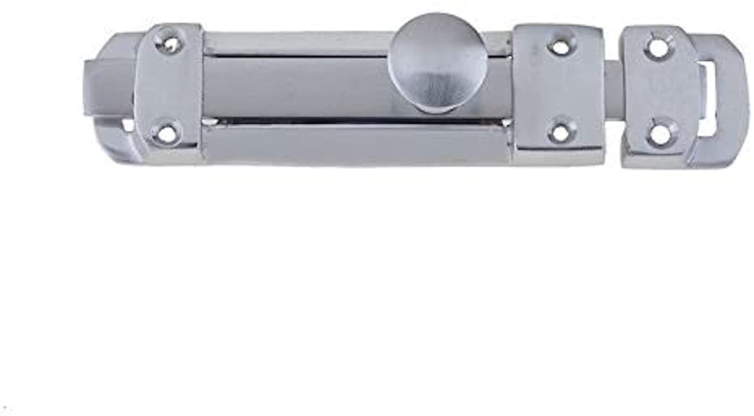 Ironmongery Hardware Online Heavy Surface Door Bolt 100Mm - Satin Nickel