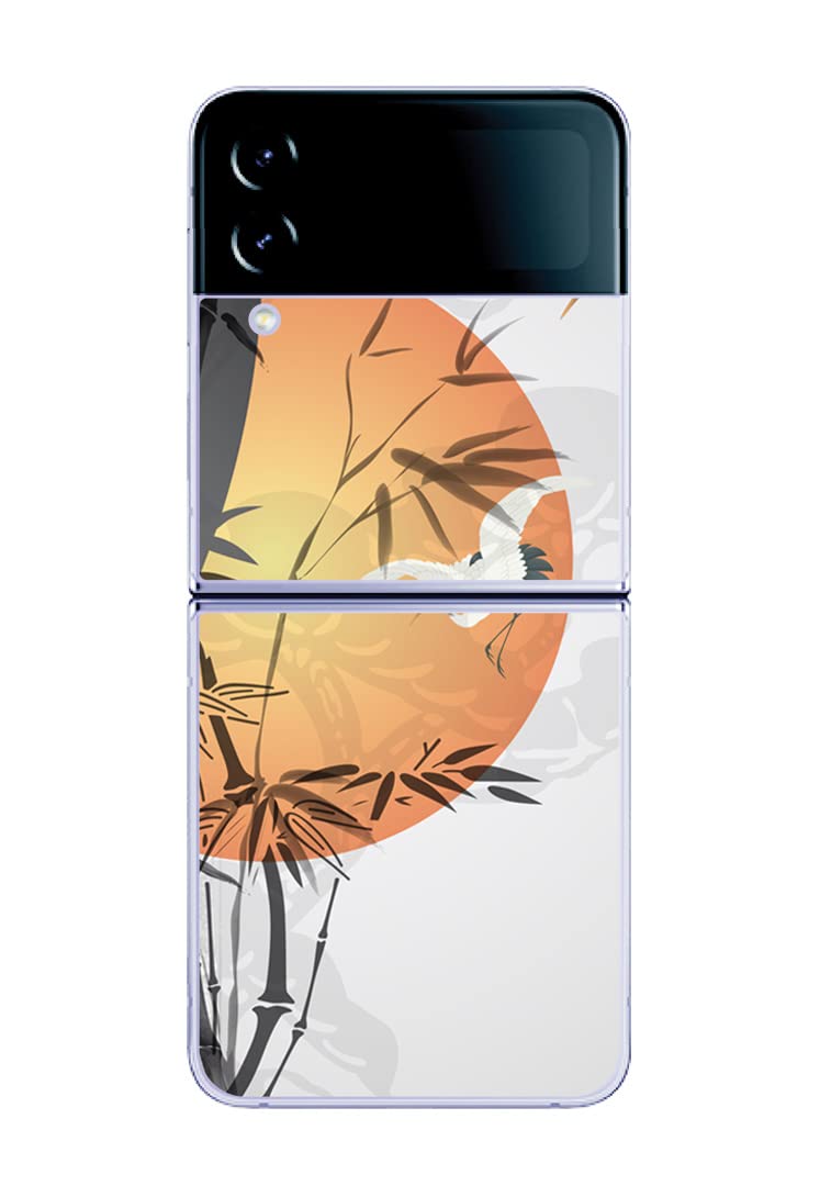 Decalrus - Protective Decal Skin Sticker for The Samsung Galaxy Z Flip 4 Cellphone Cover wrap SAgalaxyFlip4-135