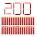 POKONBOY Darts Compatible with Nerf Mega Darts - 200 Pack Mega Darts Compatible with N-Strike Mega Series Red Mega Dart