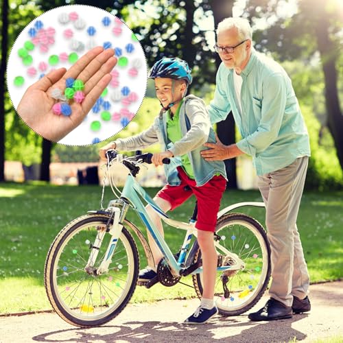 Bike Spoke Beads Glow in The Dark That Make Noise- Plastic