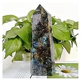 cristallo naturale grezzo 400-2kgs grandi dimensioni quarzo naturale obelisco guarigione cristalli labradorite colorati punta bacchette (dimensioni : 1.4-1.5kg) crystal specimen ( size : 900-1000g )