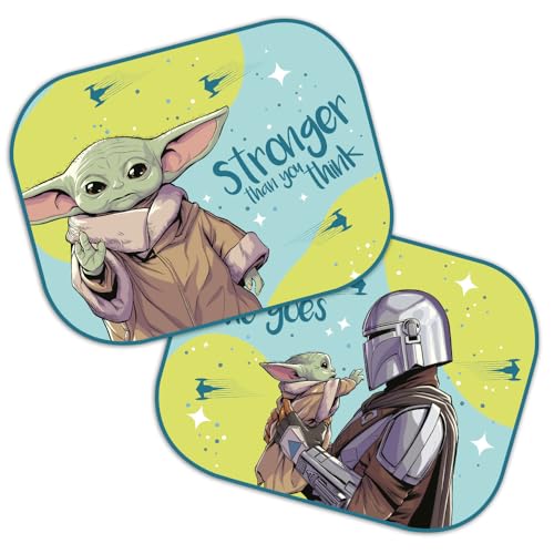 Star Wars Mandalorian - Parasole per auto, confezione da 2