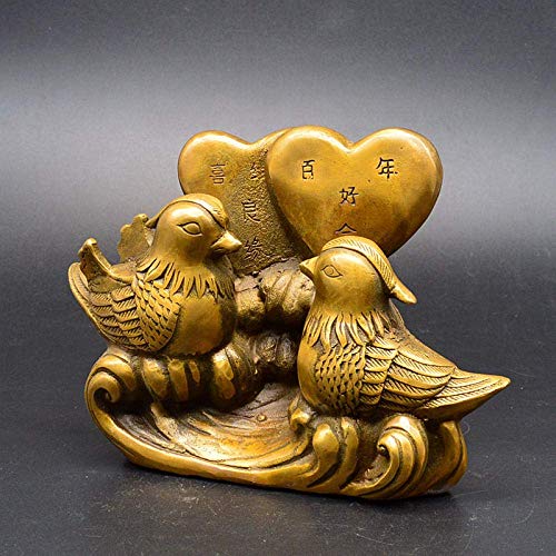 Statue décorative antique en cuivre pur, le cadeau de collection d'exception