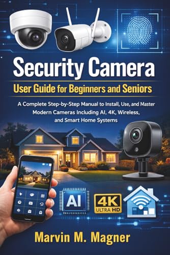 Security Camera User Guide for Beginners and Seniors: A Complete Step-by-Step Manual to Install, Use, and Master Modern Cameras Including AI, 4K, Wireless, and Smart Home Systems