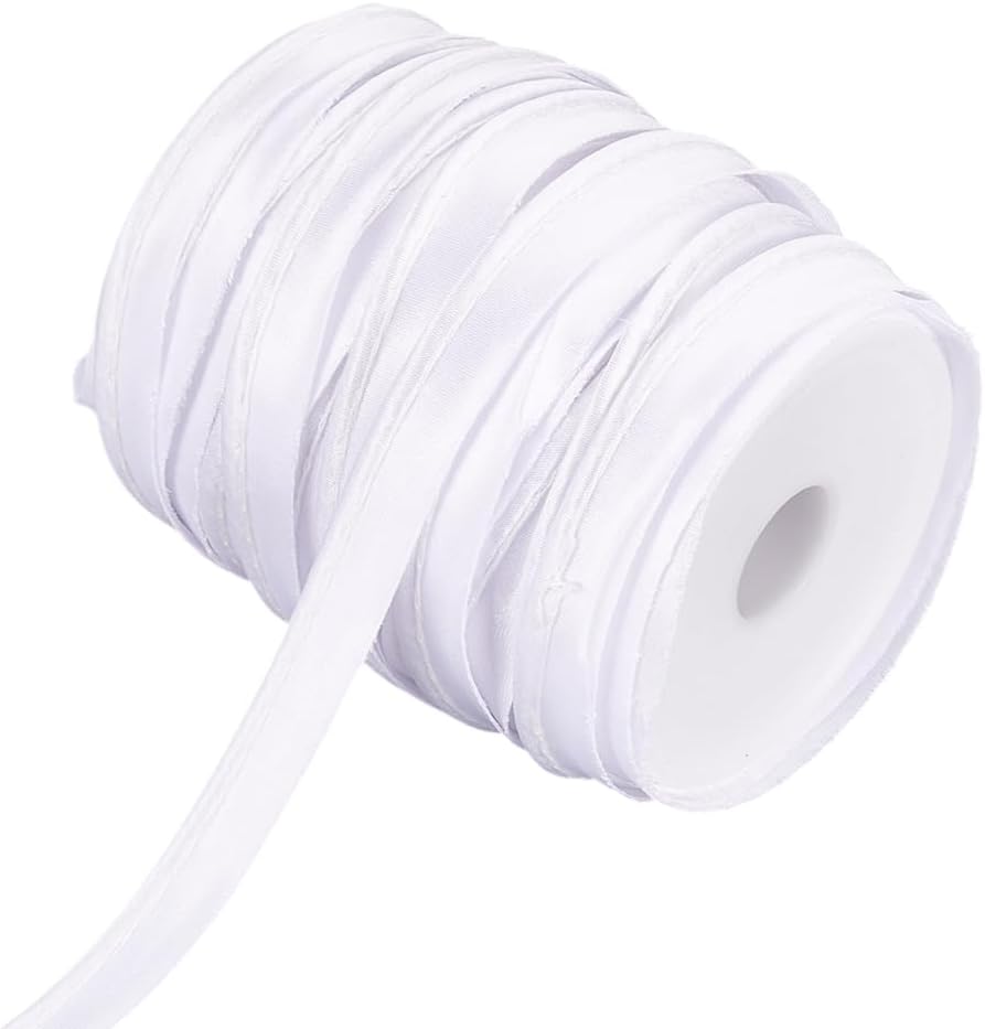 AHANDMAKER 43.7 Yards Piping Cord Trim, 1/2 Inch Cotton Piping Bias Tape with Welting Cord Upholstery Fabric Edge Trim for Clothes Curtains Cushions Home Decorations DIY Crafts, Green