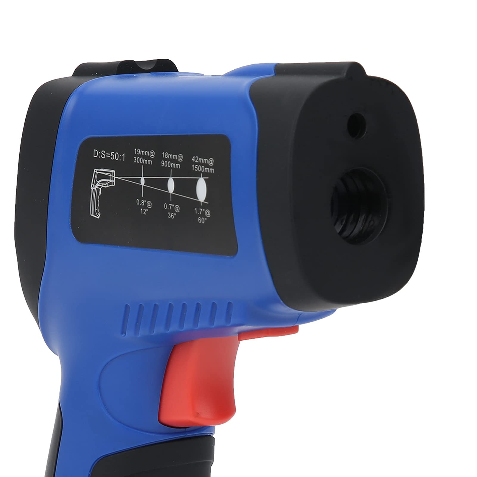 Termómetro de Objetos sin Contacto Pistola de Temperatura Digital infrarroja Pirómetro LCD de Mano Medidor de medición Integrado Cocina de Superficie Pantalla de Mantenimiento de automóviles