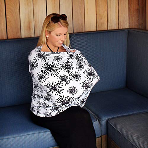 Image of Alex & Emmy's - Multi-Use Nursing Cover, Baby Car Seat Cover, Infant Stroller Cover, Canopy, Highchair Cover and More, with Natural UPF 40+ Protection from Ultraviolet Rays